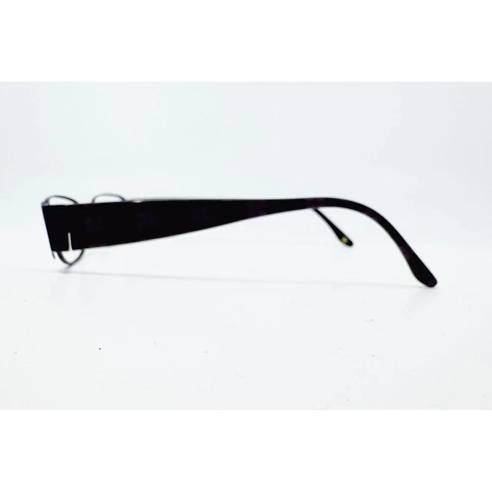 BCBGMAXAZRIA Eyeglasses Womens Purple Oval Metal Frame 51-16-135 41346
